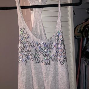 ☆ gray racerback tank ☆
